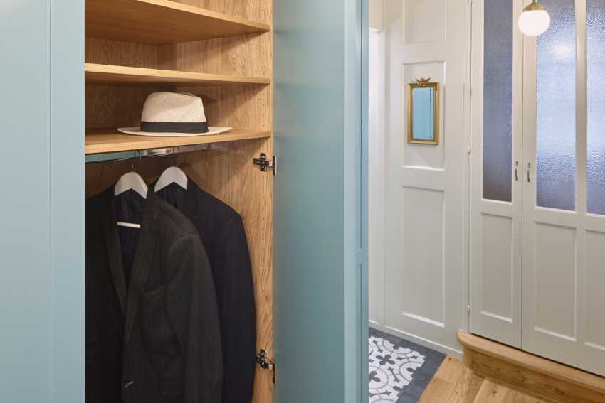 Garderobe, Landhausstil, MDF lackiert, Eiche furniert, Griffschalen, Totalumbau