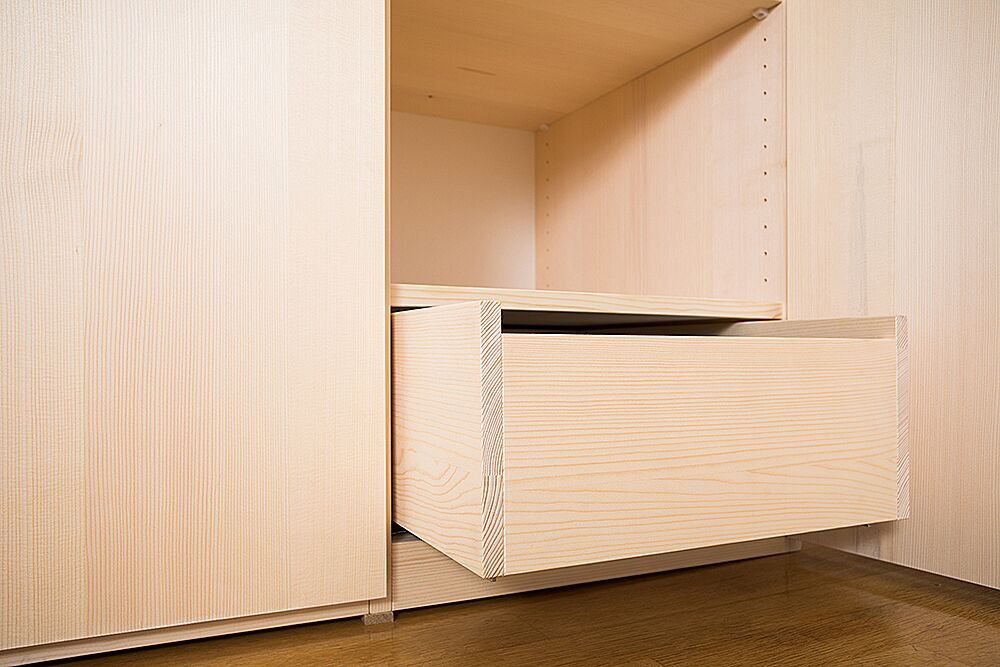 Kleiderschrank Fichte Massivholz Schublade
